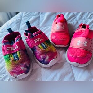 Fila Kids' Pink and Purple Sneakers